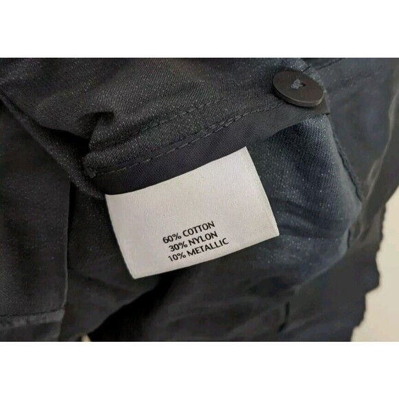 Eileen Fisher Skirt Gray Steel Satin Graphite Knee Length Business Casual 6P - Picture 11 of 13